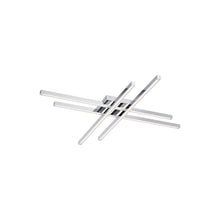 Load image into Gallery viewer, Parallax LED Flush Mount Ceiling Light in Chrome (Small).
