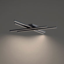 Load image into Gallery viewer, Parallax LED Flush Mount Ceiling Light in Detail.
