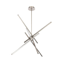 Load image into Gallery viewer, Parallax LED Pendant Light in Brushed Nickel (Large).
