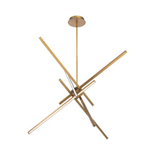 Load image into Gallery viewer, Parallax LED Pendant Light in Aged Brass (Large).
