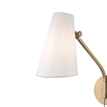 Load image into Gallery viewer, Patten Swing Arm Wall Light in Detail.
