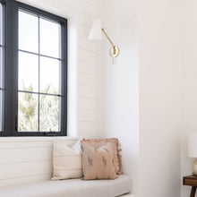 Load image into Gallery viewer, Patten Swing Arm Wall Light in living room.
