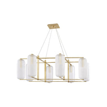 Load image into Gallery viewer, Pebble Chandelier in 8-Light/Aged Brass.
