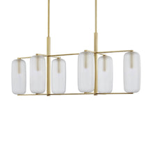 Load image into Gallery viewer, Pebble Linear Pendant Light in Detail.
