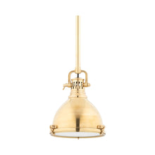 Load image into Gallery viewer, Pelham Pendant Light Small/Aged Brass.
