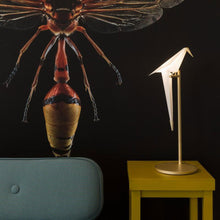 Load image into Gallery viewer, Perch LED Table Lamp in living room.
