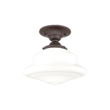 Load image into Gallery viewer, Petersburg Semi-Flush Mount Ceiling Light in Old Bronze.
