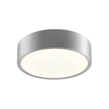 Load image into Gallery viewer, Pi LED Flush Mount Ceiling Light in Bright Satin Aluminum (8-Inch).
