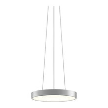 Load image into Gallery viewer, Pi LED Pendant Light in Bright Satin Aluminum (16-Inch).
