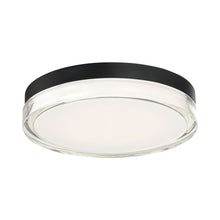 Load image into Gallery viewer, Pi Outdoor LED Flush Mount Ceiling Light in Large/3000K/Black.
