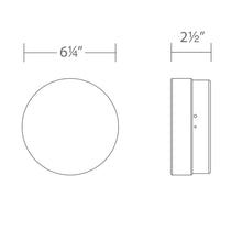 Load image into Gallery viewer, Pi Outdoor LED Flush Mount Ceiling Light- line drawing.
