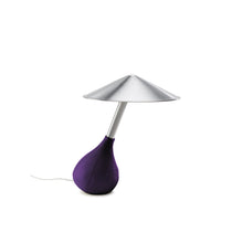 Load image into Gallery viewer, Piccola Table Lamp in Purple Leather.
