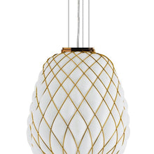 Load image into Gallery viewer, Pinecone Pendant Light Detail.

