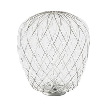 Load image into Gallery viewer, Pinecone Table Lamp in Medium/Chrome/Transparent.
