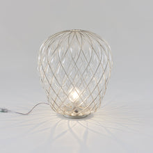 Load image into Gallery viewer, Pinecone Table Lamp Detail.
