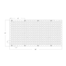 Load image into Gallery viewer, Pixels Configurable LED Light Sheet - line drawing.
