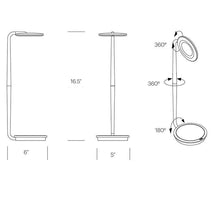 Load image into Gallery viewer, Pixo Plus LED Table Lamp - line drawing.
