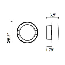 Load image into Gallery viewer, Plaff-On! Outdoor LED Ceiling / Wall Light - line drawing.
