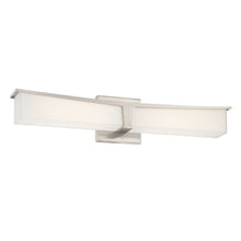 Load image into Gallery viewer, Plane LED Bath Vanity Light in Brushed Nickel/Medium.

