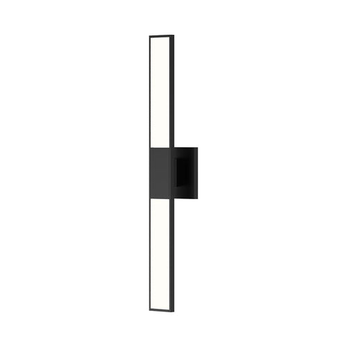 Planes™ Double LED Bath Vanity Light in Small/Satin Black.