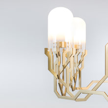 Load image into Gallery viewer, Plant LED Chandelier in Detail.
