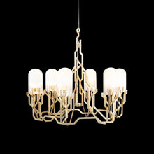 Load image into Gallery viewer, Plant LED Chandelier in Detail.
