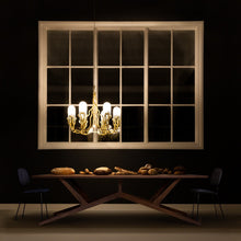 Load image into Gallery viewer, Plant LED Chandelier in dining room.
