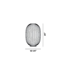 Load image into Gallery viewer, Plass Media Table Lamp - line drawing.
