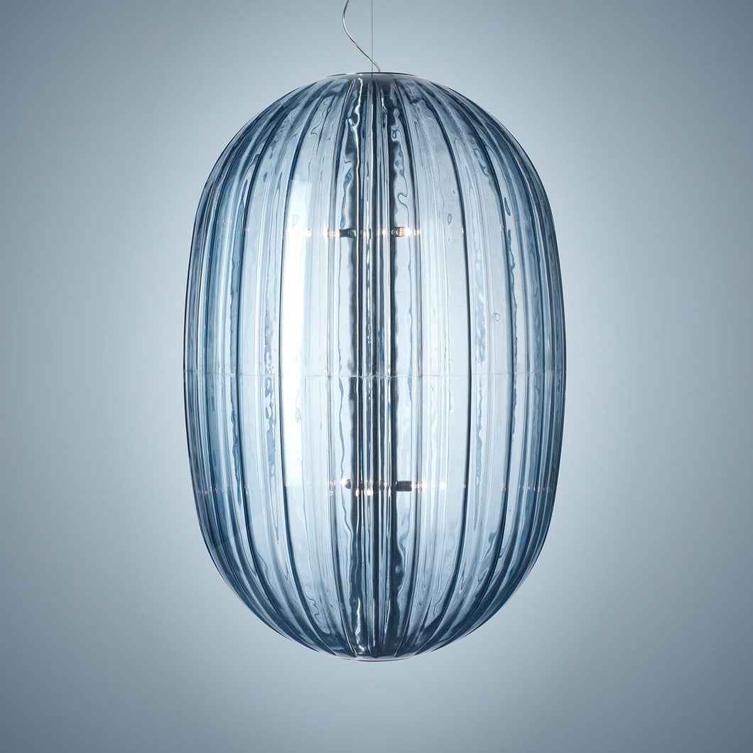 Plass Pendant Light in Blue.