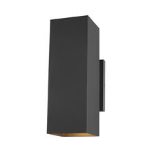 Load image into Gallery viewer, Pohl Outdoor Two Light Wall Light in Small/Black.
