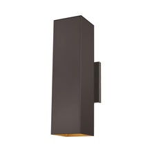 Load image into Gallery viewer, Pohl Outdoor Two Light Wall Light in Large/Bronze.
