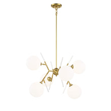 Load image into Gallery viewer, Polares Chandelier in Gold.
