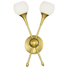 Load image into Gallery viewer, Pontil Wall Light in Honey Gold.
