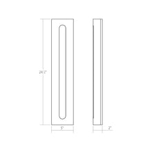 Load image into Gallery viewer, Porta™ Outdoor LED Wall Light - line drawing.
