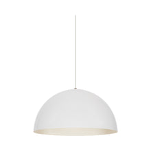 Load image into Gallery viewer, Powell Street Pendant Light in Black/Gloss White / White.
