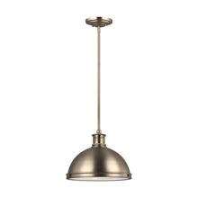 Load image into Gallery viewer, Pratt Street Metal Pendant Light in Detail.
