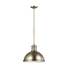 Load image into Gallery viewer, Pratt Street Metal Pendant Light in Detail.
