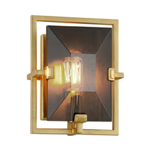 Load image into Gallery viewer, Prism Wall Light in Gold Leaf (Rectangular).
