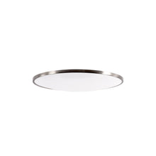Load image into Gallery viewer, Puck LED Flush Mount Ceiling Light in Silver and White.
