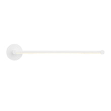 Load image into Gallery viewer, Purolinear 360™ Single Linear LED Wall Light in Satin White.
