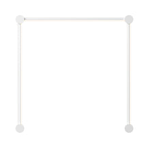 Load image into Gallery viewer, Purolinear 360™ Single N LED Wall Light in Satin White.
