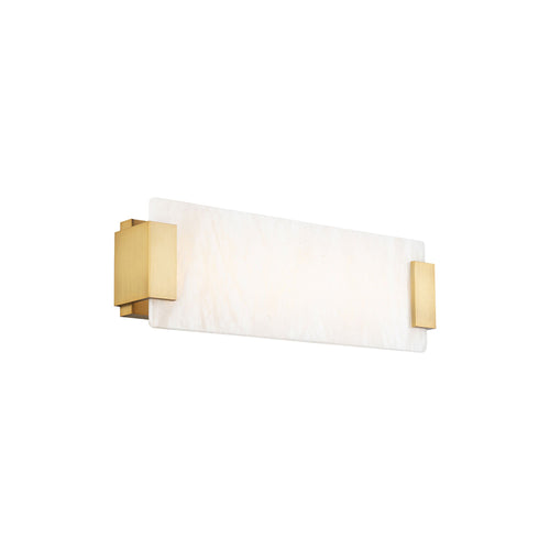 Quarry LED Bath Vanity Light in Gold.
