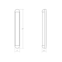 Load image into Gallery viewer, Radio™ LED Bath Vanity Light - line drawing.
