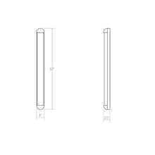 Load image into Gallery viewer, Radio™ LED Bath Vanity Light - line drawing.
