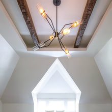 Load image into Gallery viewer, Raef Chandelier in living room.
