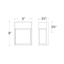 Load image into Gallery viewer, Rain Outdoor LED Wall Light- line drawing.
