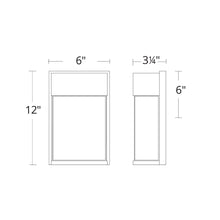 Load image into Gallery viewer, Rain Outdoor LED Wall Light- line drawing.
