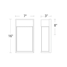 Load image into Gallery viewer, Rain Outdoor LED Wall Light- line drawing.
