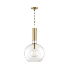 Load image into Gallery viewer, Raleigh Pendant Light Large/Aged Brass.

