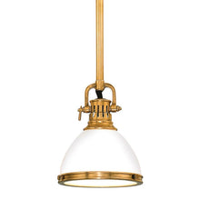 Load image into Gallery viewer, Randolph Pendant Light in Aged Brass.
